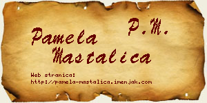 Pamela Mastalica vizit kartica
